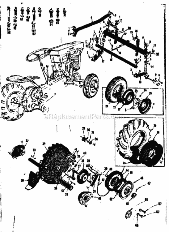 Page A Diagram and Parts List for 91760628  Craftsman Lawn Tractor