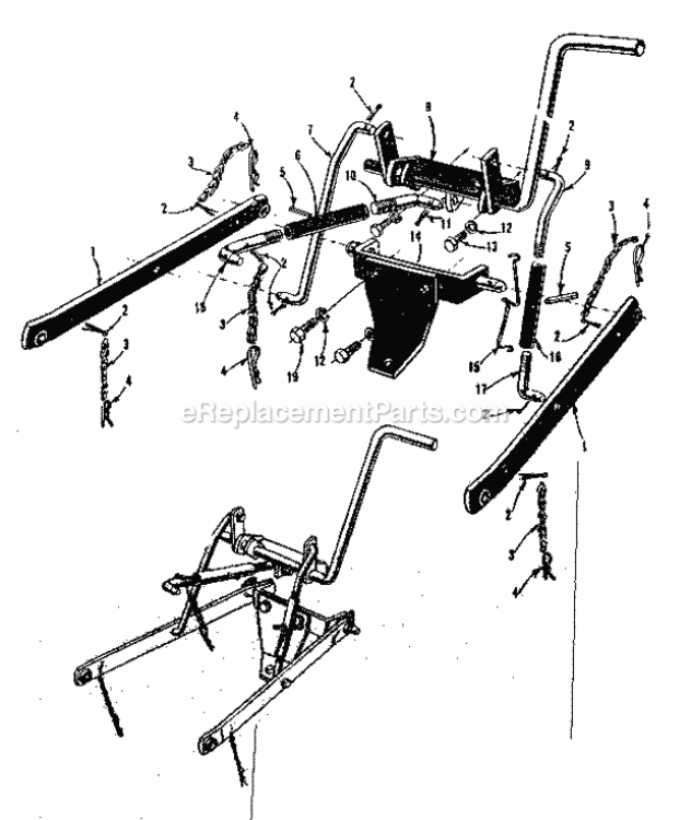 Page E Diagram and Parts List for 91760629  Craftsman Lawn Tractor