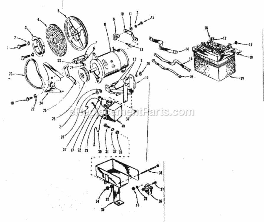 Page D Diagram and Parts List for 91760630  Craftsman Lawn Tractor