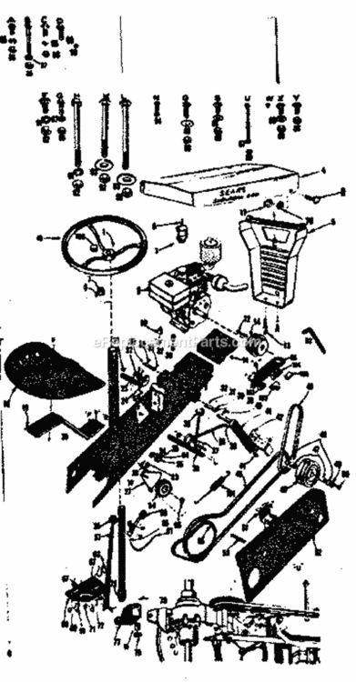 Page B Diagram and Parts List for 91760637  Craftsman Lawn Tractor