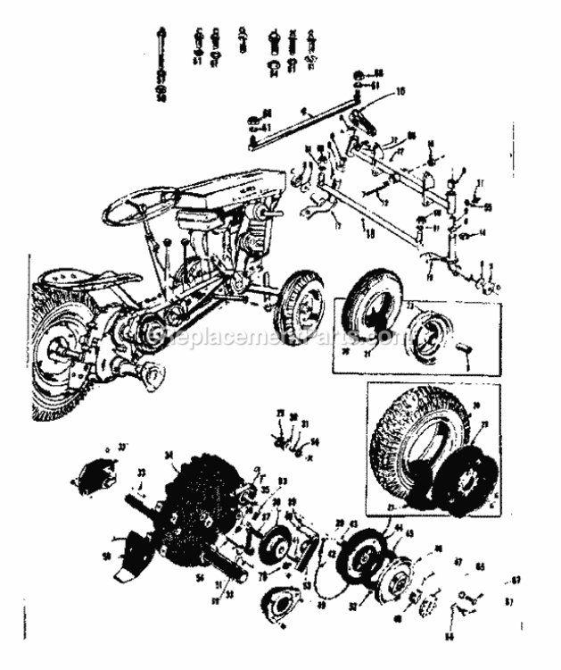 Page A Diagram and Parts List for 91760647  Craftsman Lawn Tractor