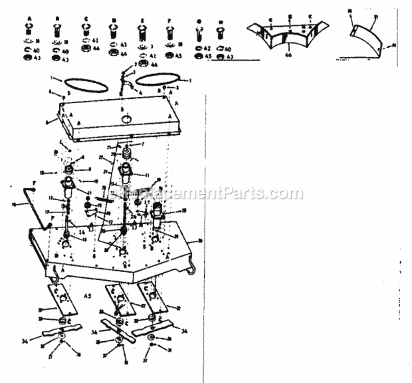 Page A Diagram and Parts List for 91760655  Craftsman Lawn Mower