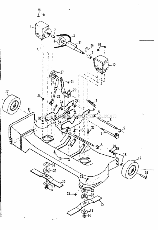 Page A Diagram and Parts List for 91762505  Craftsman Lawn Mower