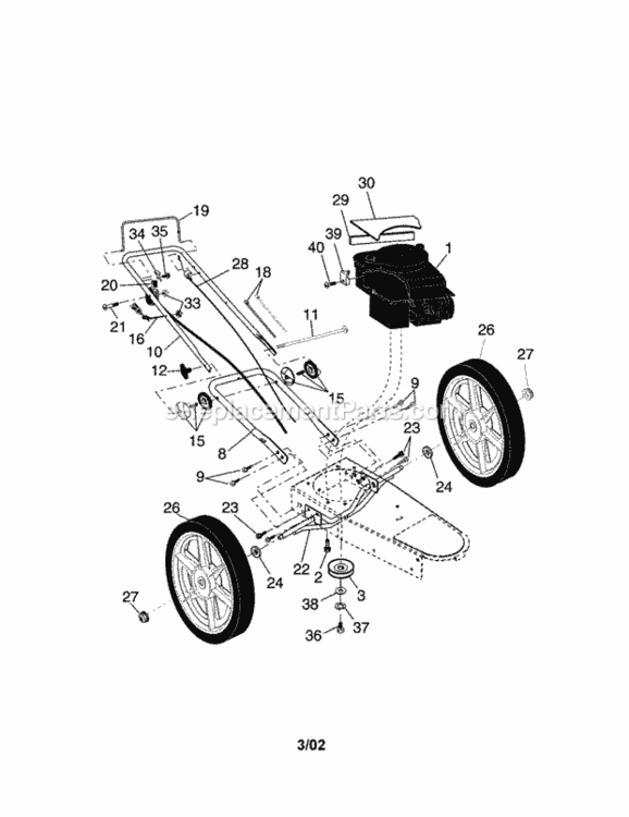 Page A Diagram and Parts List for 917773703  Craftsman Trimmer