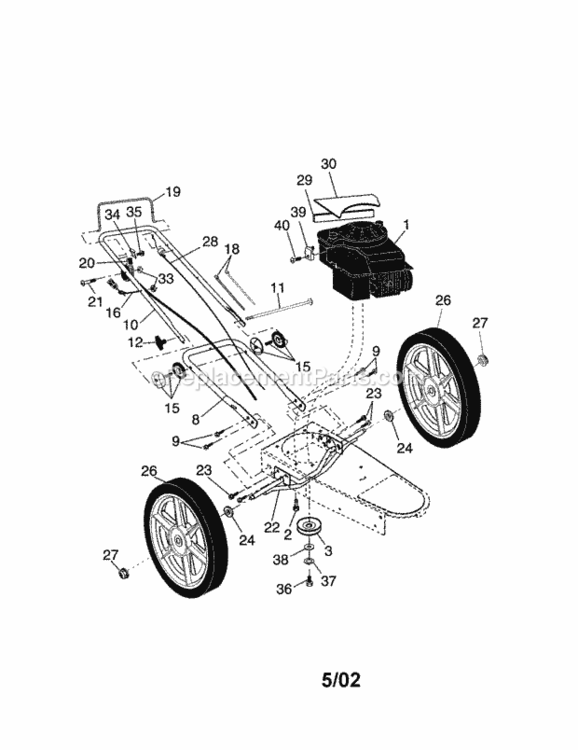 Page A Diagram and Parts List for 917773704  Craftsman Trimmer