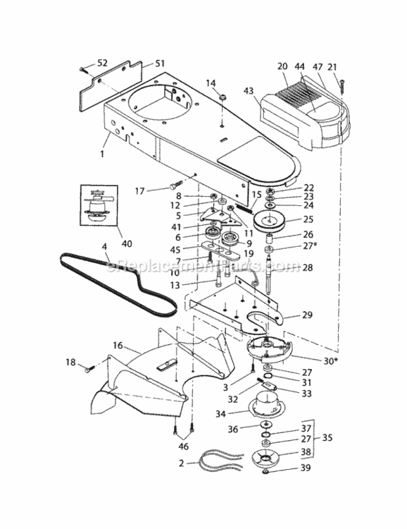 Page B Diagram and Parts List for 917773711  Craftsman Trimmer