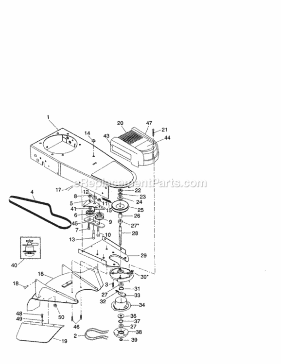 Page B Diagram and Parts List for 917773720  Craftsman Trimmer