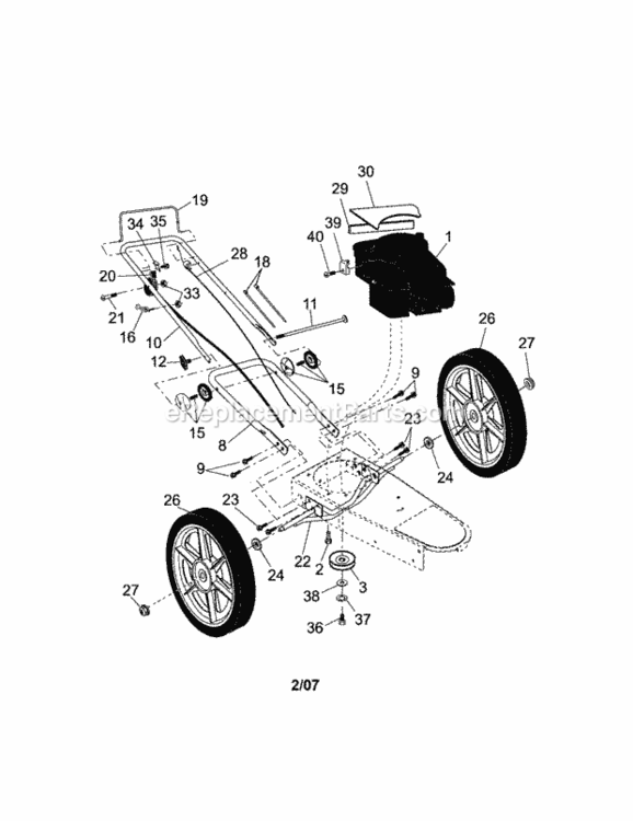 Page A Diagram and Parts List for 917773730  Craftsman Trimmer