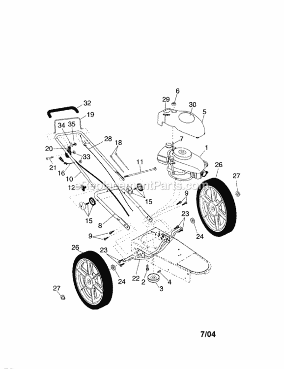 Page A Diagram and Parts List for 917773752  Craftsman Trimmer