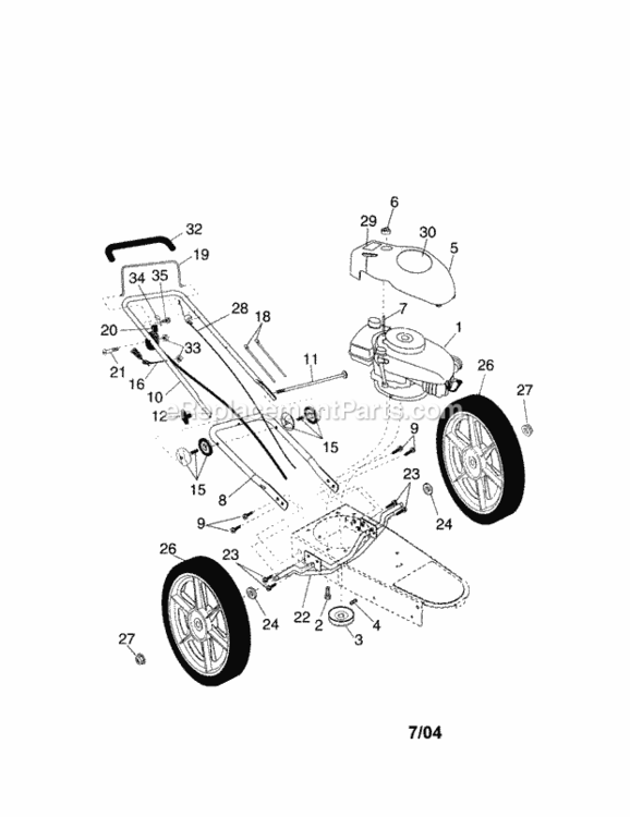 Page A Diagram and Parts List for 917773754  Craftsman Trimmer
