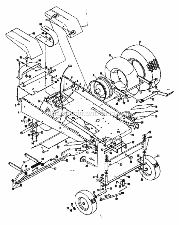 Page A Diagram and Parts List for 9178321  Craftsman Lawn Tractor