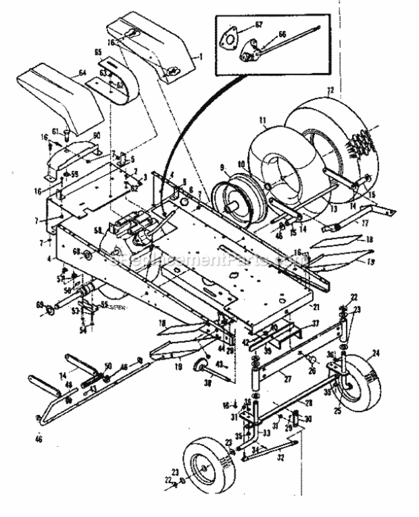 Page A Diagram and Parts List for 9178330  Craftsman Lawn Tractor
