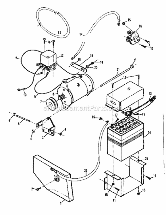 Page D Diagram and Parts List for 9178330  Craftsman Lawn Tractor