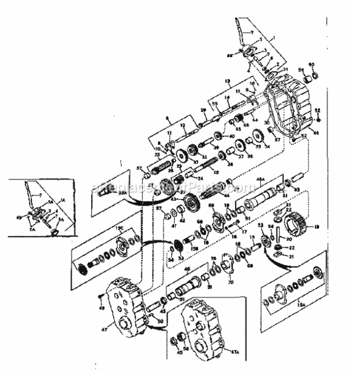 Page E Diagram and Parts List for 9178330  Craftsman Lawn Tractor