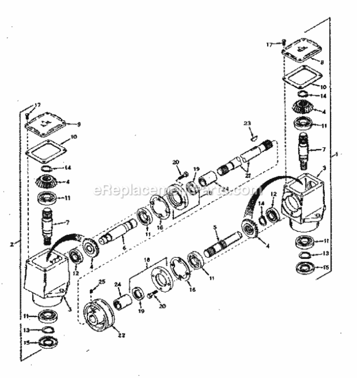 Page F Diagram and Parts List for 9178362  Craftsman Lawn Mower