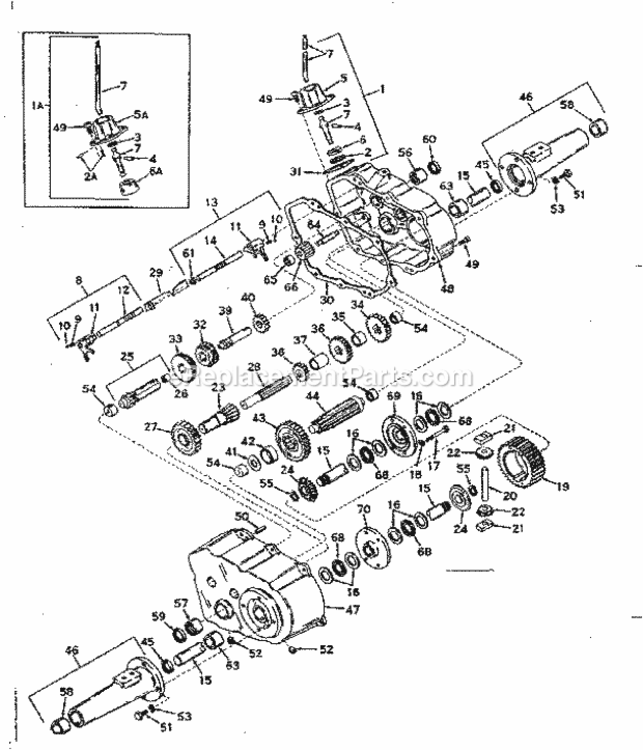 Page E Diagram and Parts List for 9178372  Craftsman Lawn Mower