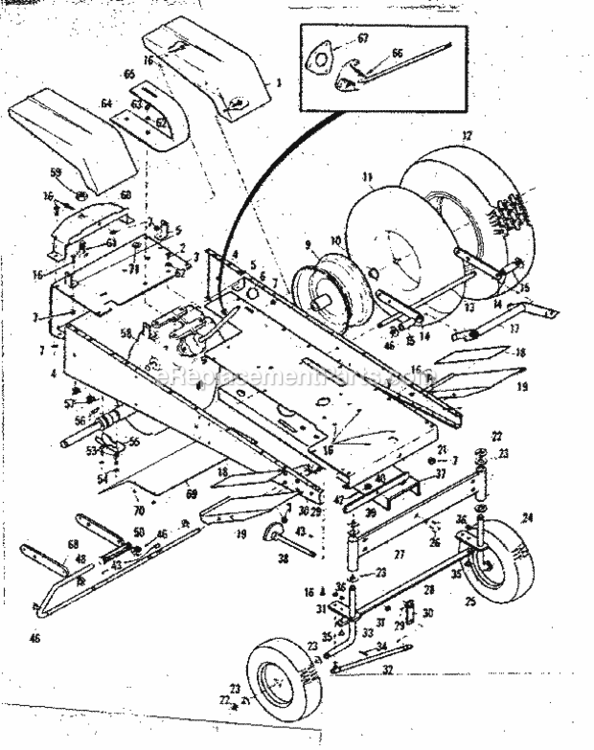 Page A Diagram and Parts List for 9178400  Craftsman Lawn Tractor