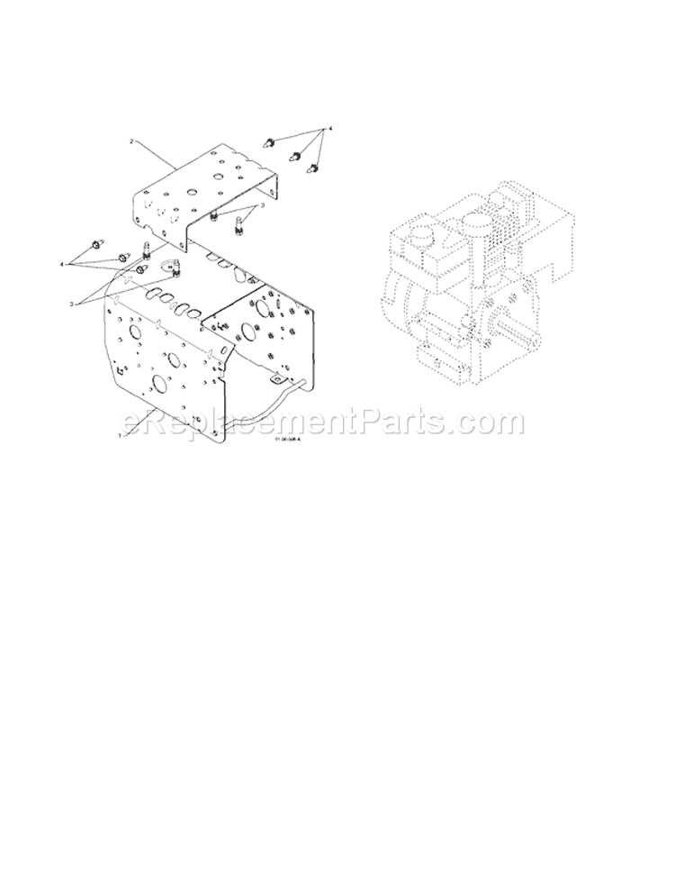 Engine / Frame Diagram and Parts List for 917881063  Craftsman Snow Blower