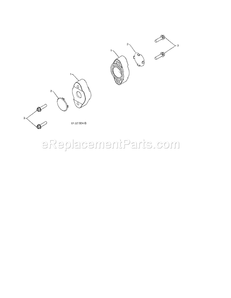 Auger Bearing Diagram and Parts List for 917881063  Craftsman Snow Blower