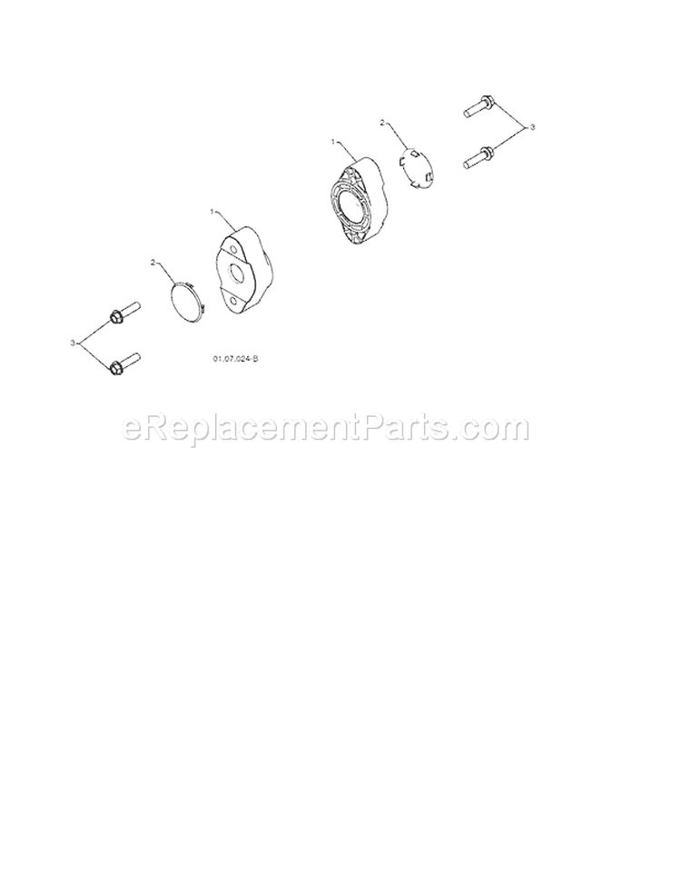 Auger Bearing Diagram and Parts List for 917881064  Craftsman Snow Blower