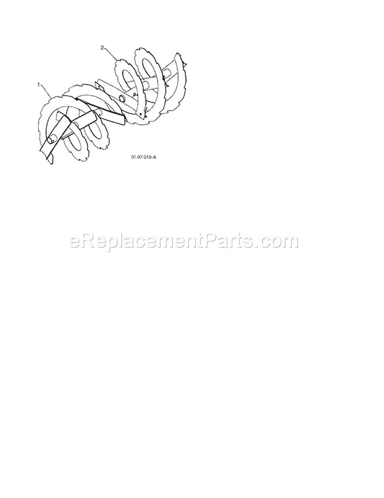 Auger Diagram and Parts List for 917881065  Craftsman Snow Blower