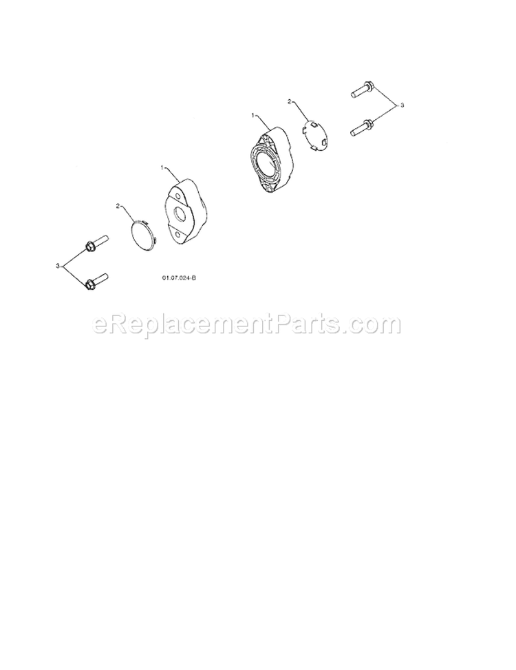 Auger Bearing Diagram and Parts List for 917881065  Craftsman Snow Blower