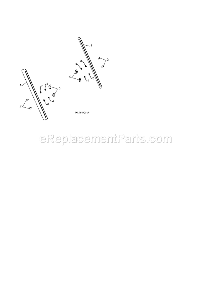 Drift Cutter Bar Diagram and Parts List for 917881065  Craftsman Snow Blower