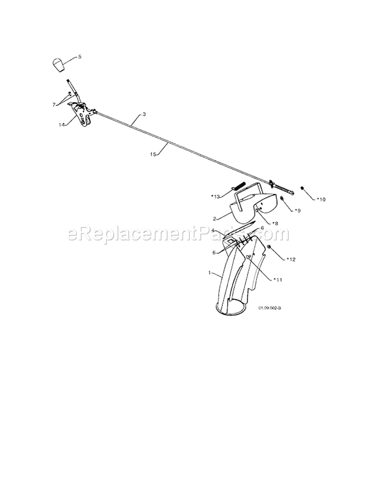 Chute & Deflector Weldmen Diagram and Parts List for 917881065  Craftsman Snow Blower