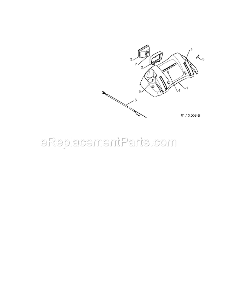 Panel Console Diagram and Parts List for 917885522  Craftsman Snow Blower