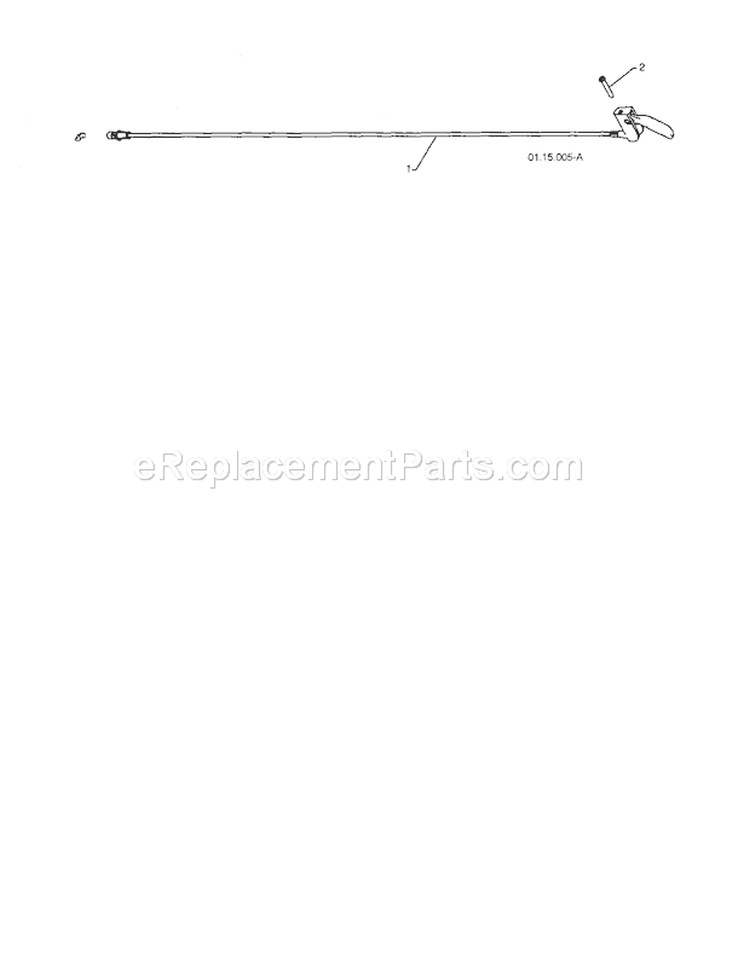 Steer Cable Diagram and Parts List for 917885522  Craftsman Snow Blower