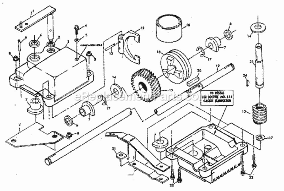Page C Diagram and Parts List for 917974505  Craftsman Lawn Mower
