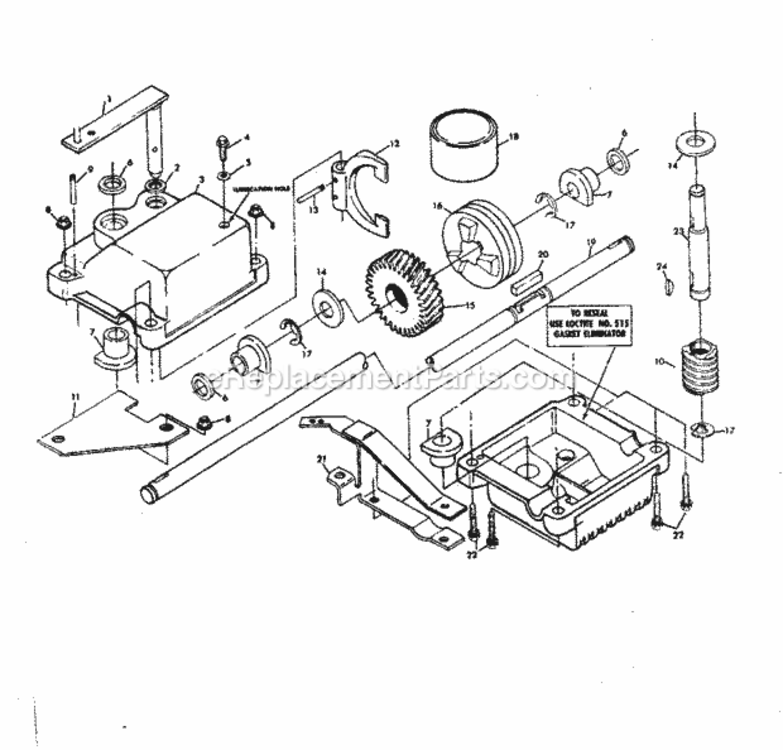 Page B Diagram and Parts List for 917978301  Craftsman Lawn Mower