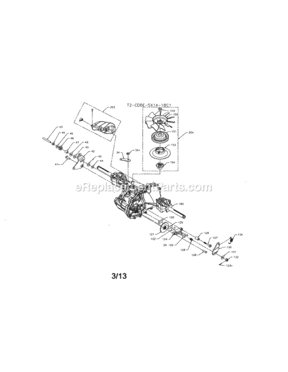 Page L Diagram and Parts List for 917986340  Craftsman Lawn Tractor