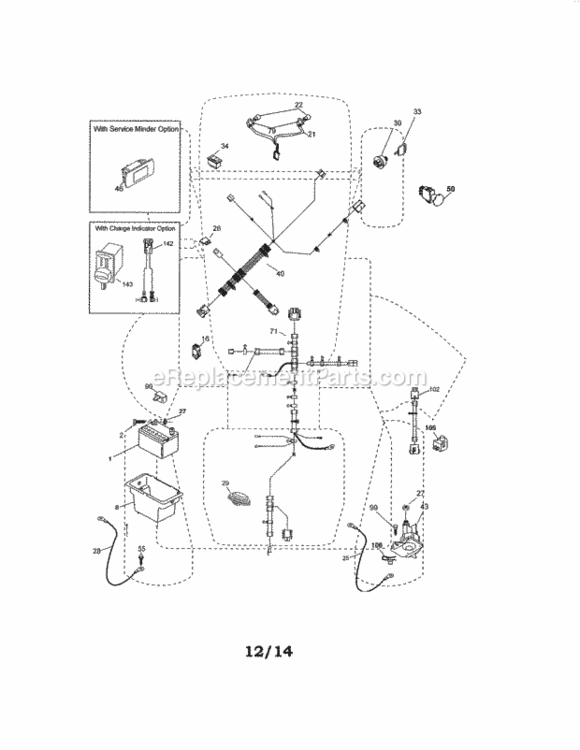 Page A Diagram and Parts List for 917986360  Craftsman Lawn Tractor