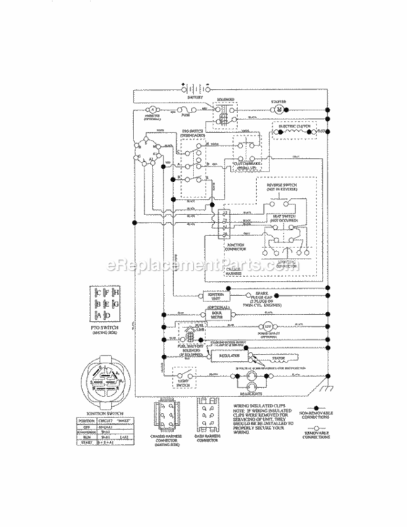 Page K Diagram and Parts List for 917986360  Craftsman Lawn Tractor