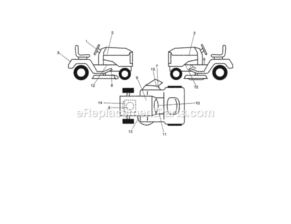 Page I Diagram and Parts List for 917986360  Craftsman Lawn Tractor