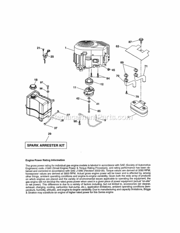 Page D Diagram and Parts List for 917986370  Craftsman Lawn Tractor