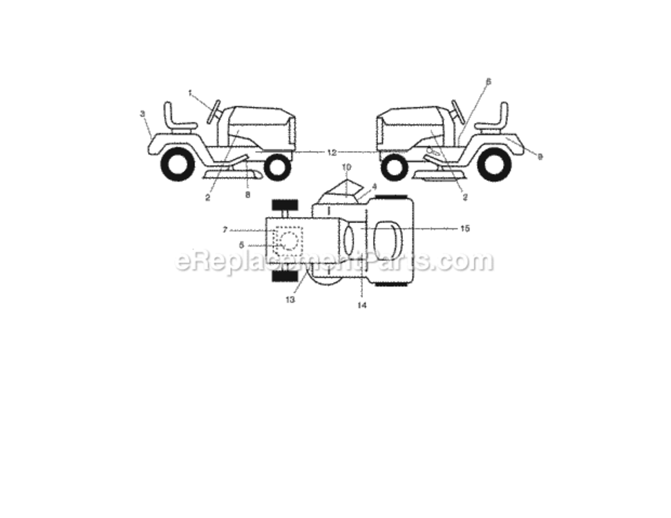 Page I Diagram and Parts List for 917986370  Craftsman Lawn Tractor