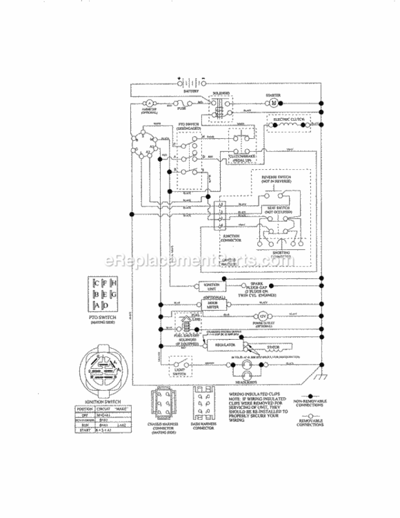 Page K Diagram and Parts List for 917986420  Craftsman Lawn Tractor