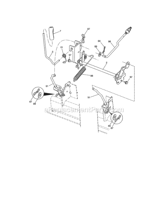 Page G Diagram and Parts List for 917986420  Craftsman Lawn Tractor