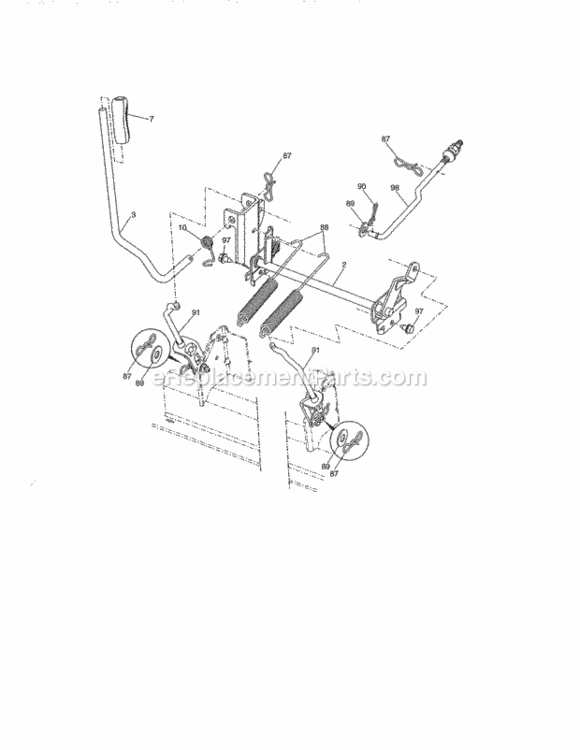 Page G Diagram and Parts List for 917986430  Craftsman Lawn Tractor