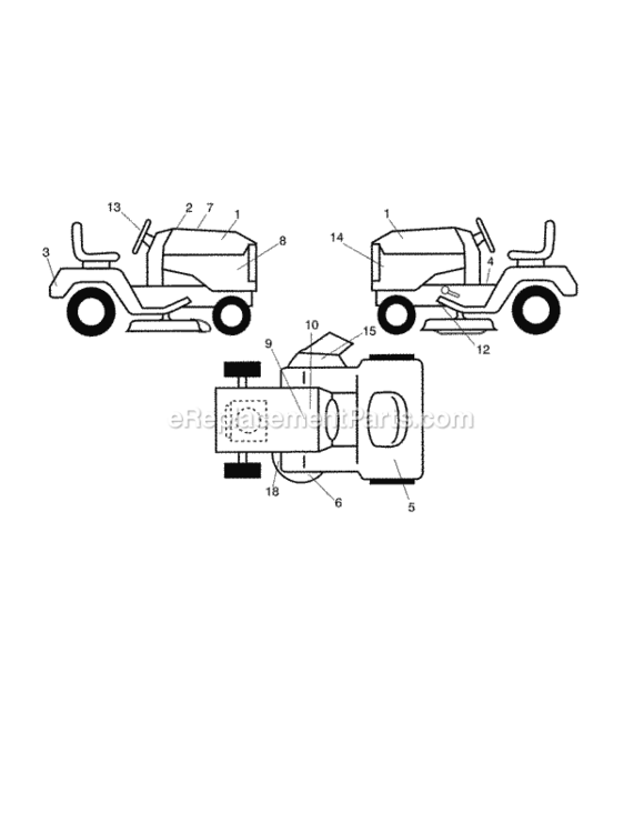 Page I Diagram and Parts List for 917986450  Craftsman Lawn Tractor