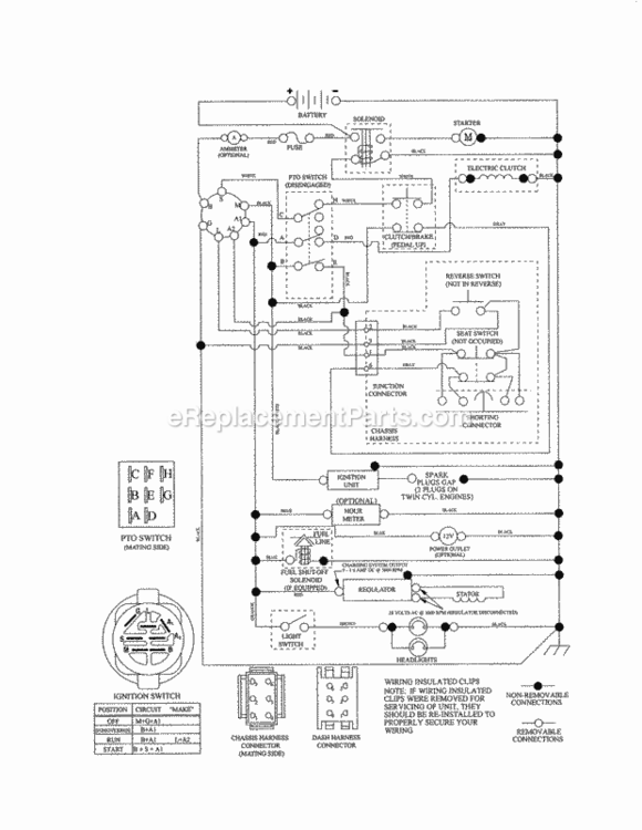 Page K Diagram and Parts List for 917986470  Craftsman Lawn Tractor