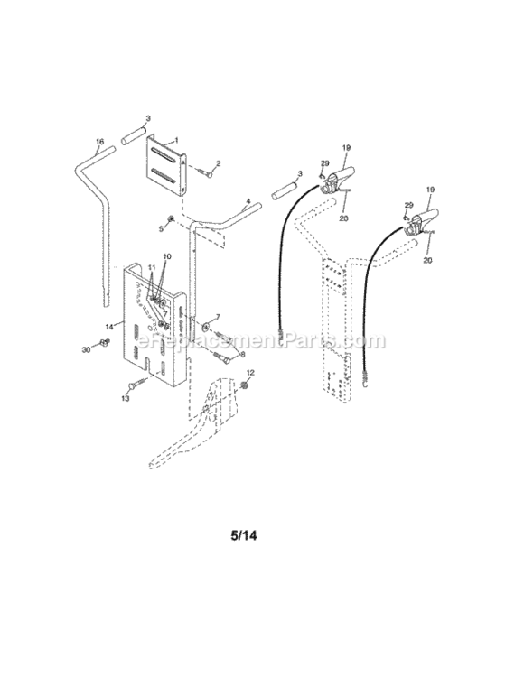 Page A Diagram and Parts List for 917986941  Craftsman Tiller