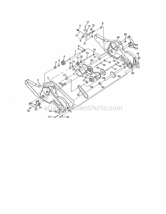 Page D Diagram and Parts List for 917986961  Craftsman Tiller