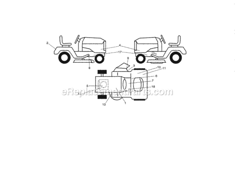 Page I Diagram and Parts List for 917990390  Craftsman Lawn Tractor