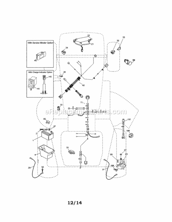 Page A Diagram and Parts List for 917990420  Craftsman Lawn Tractor