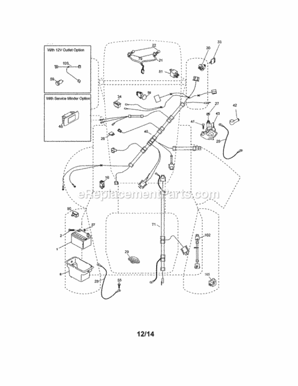 Page A Diagram and Parts List for 917990460  Craftsman Lawn Tractor