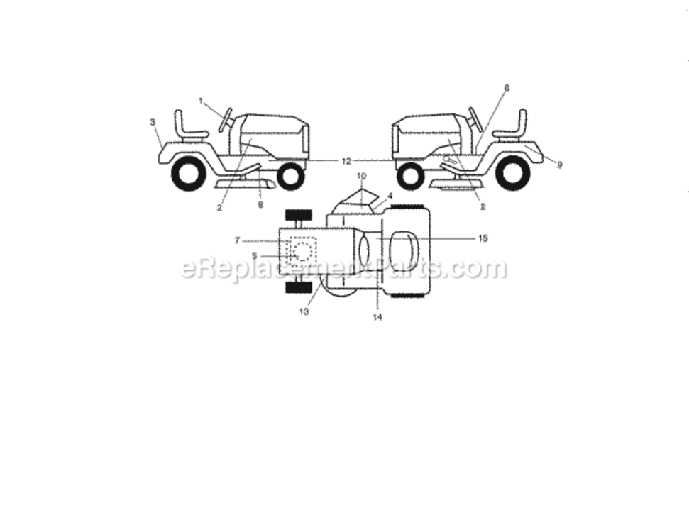 Page I Diagram and Parts List for 917990460  Craftsman Lawn Tractor