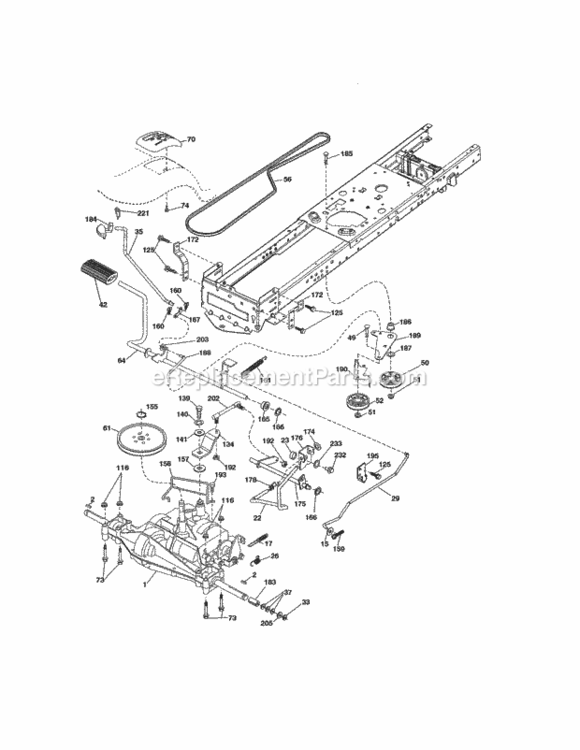 Page C Diagram and Parts List for 917990480  Craftsman Lawn Tractor